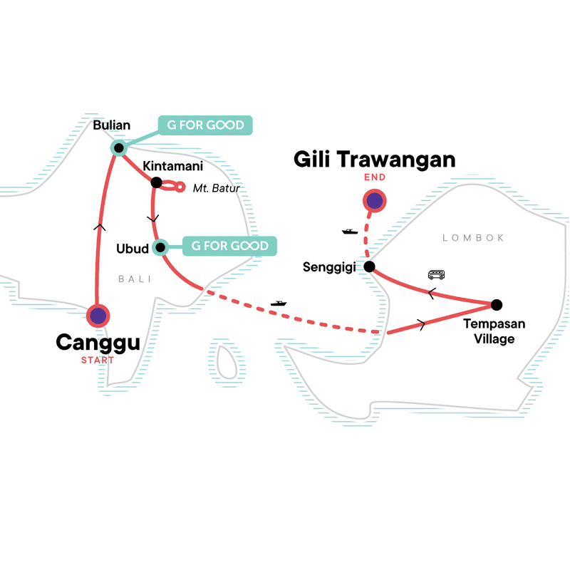 Bali to Gili The Ultimate Island Odyssey Map